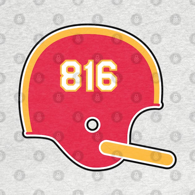 Kansas City Chiefs 816 Helmet by Rad Love